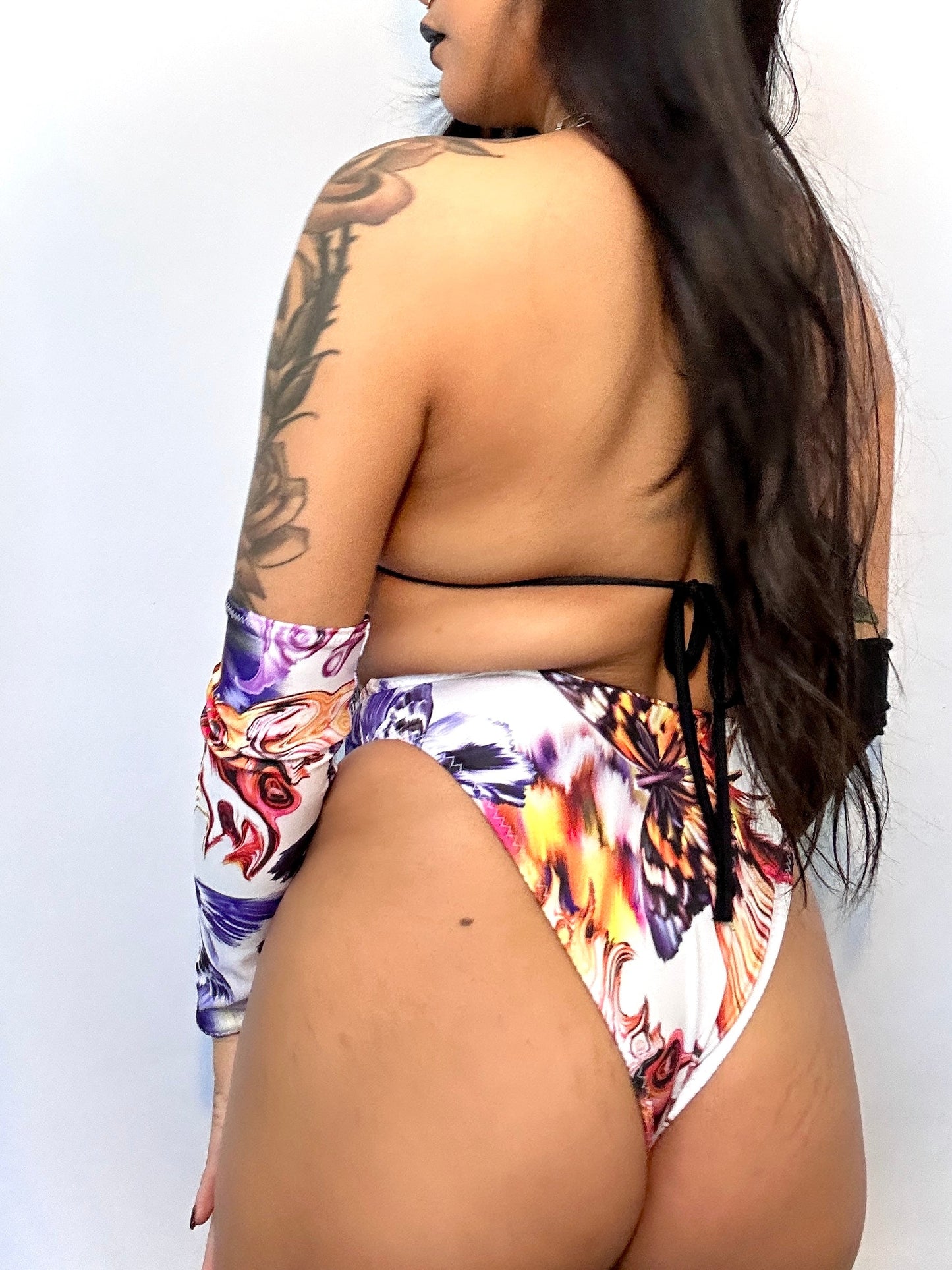 🦋 Metamorph Butterfly Print Cheeky Rave Bottom 🦋