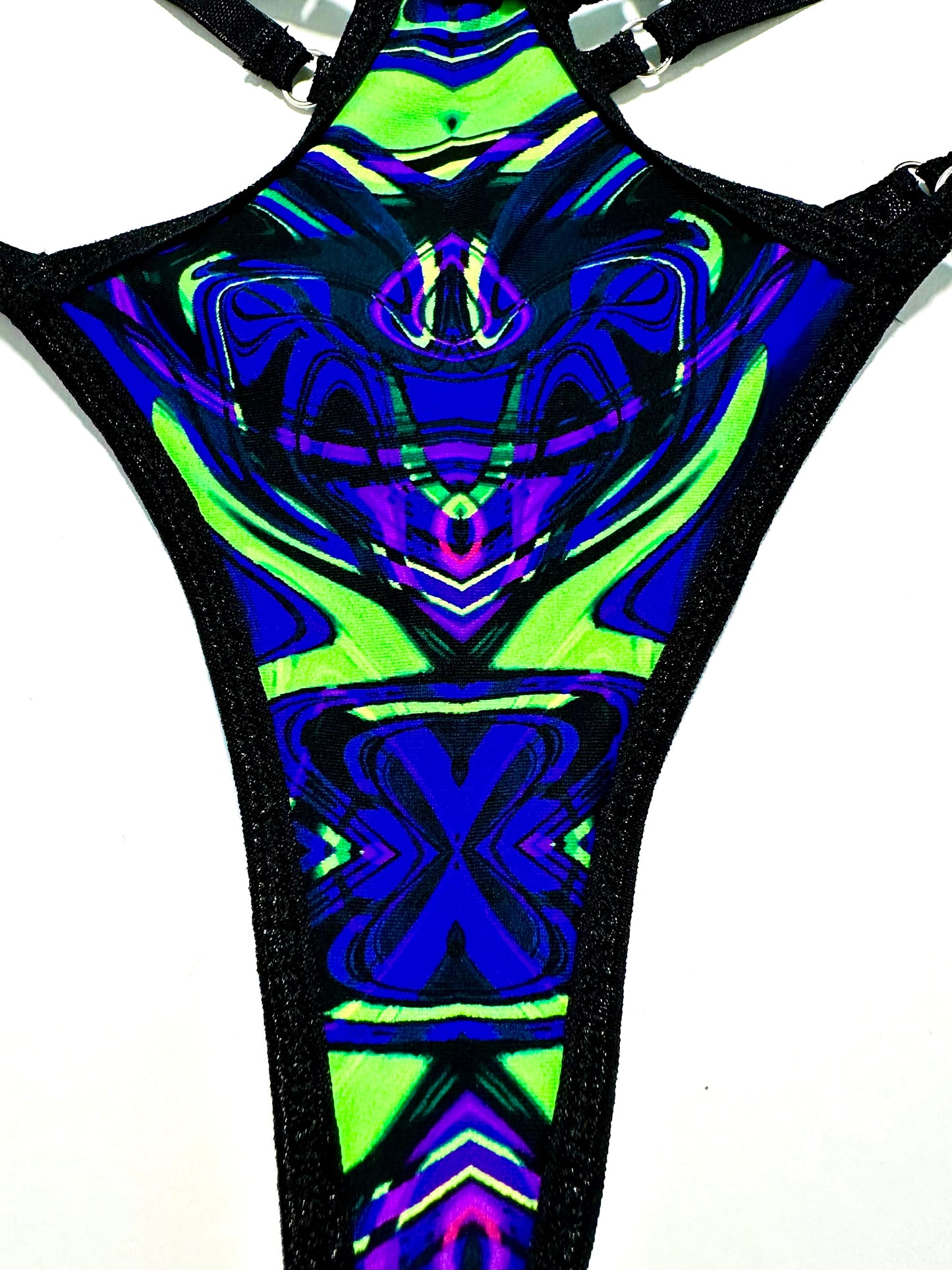 UV Glow Neon Melt Thong Rave Bottoms