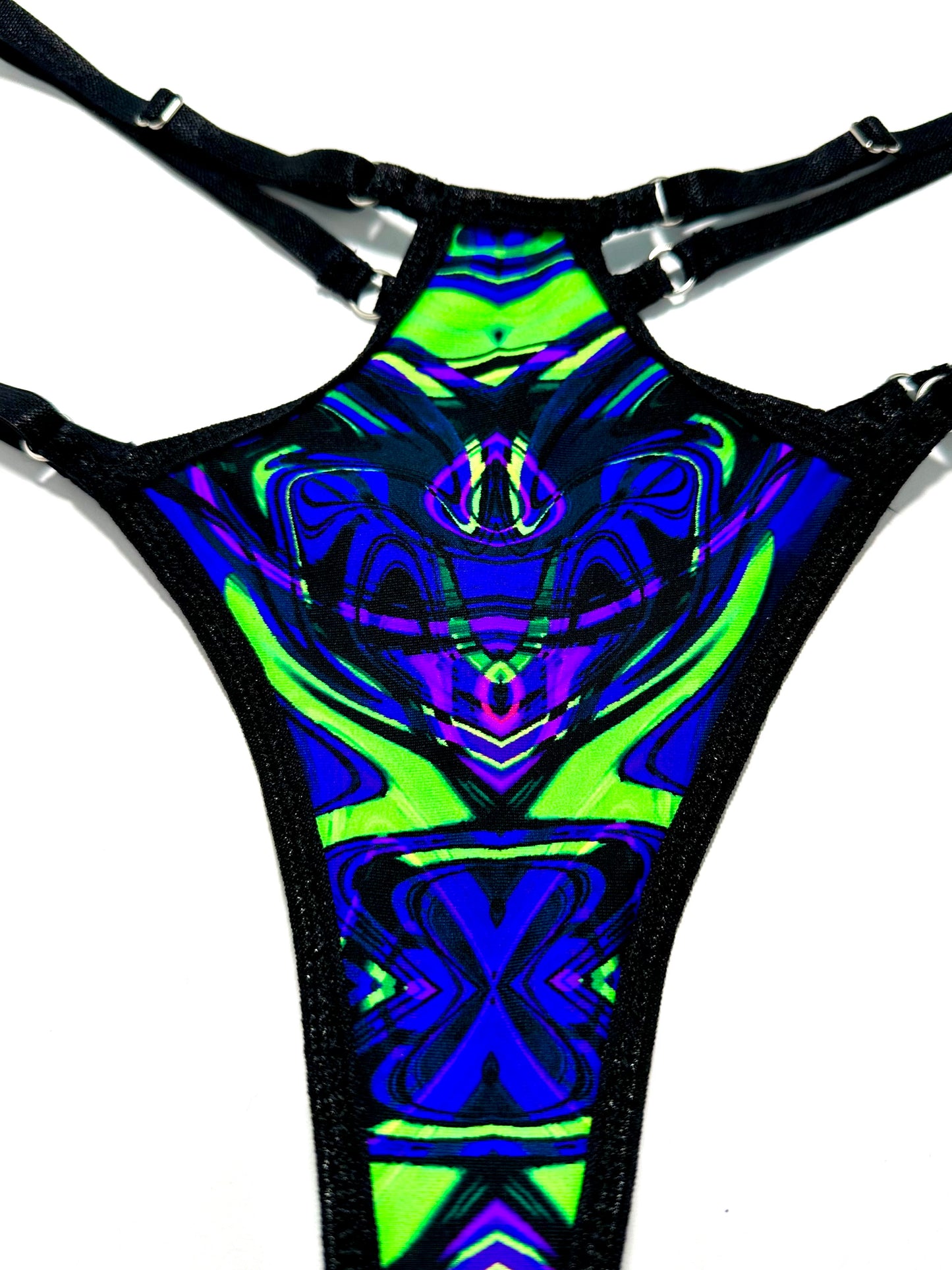 UV Glow Neon Melt Thong Rave Bottoms